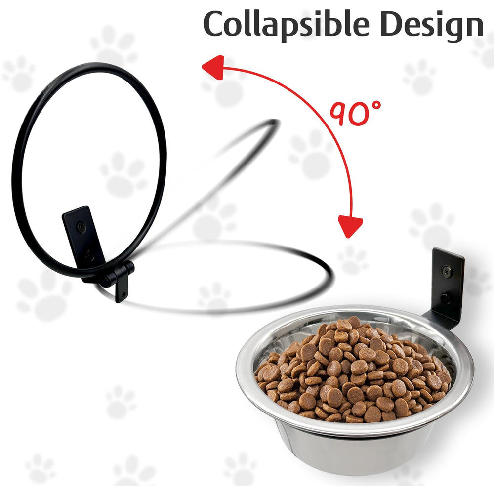Hamiledyi bowls mounted for indoor or outdoor feeding