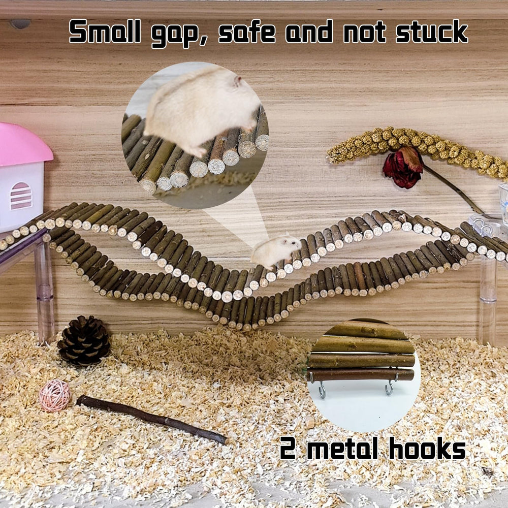 Hamiledyi maintenance-friendly hamster bridge stays tidy between uses.