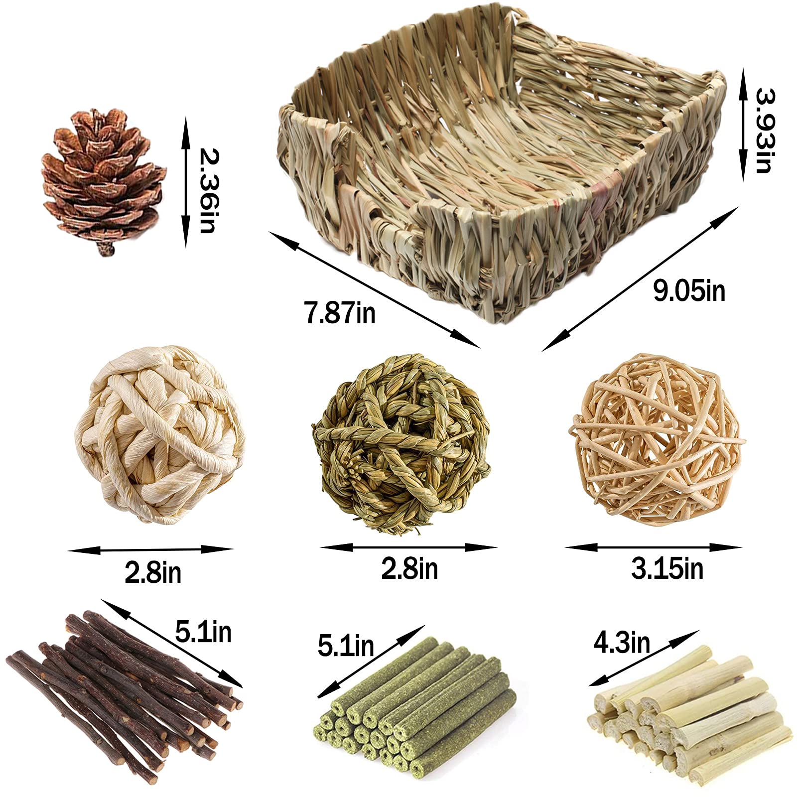 Hamiledyi natural bedding nest creates a soft, cozy resting area
