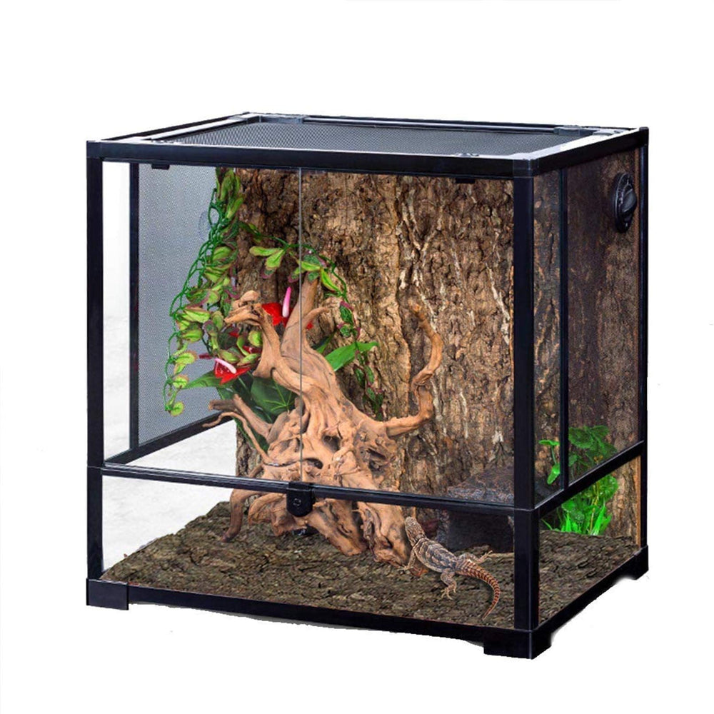 Hamiledyi natural cork bark backdrop boosts tank decor and realism.