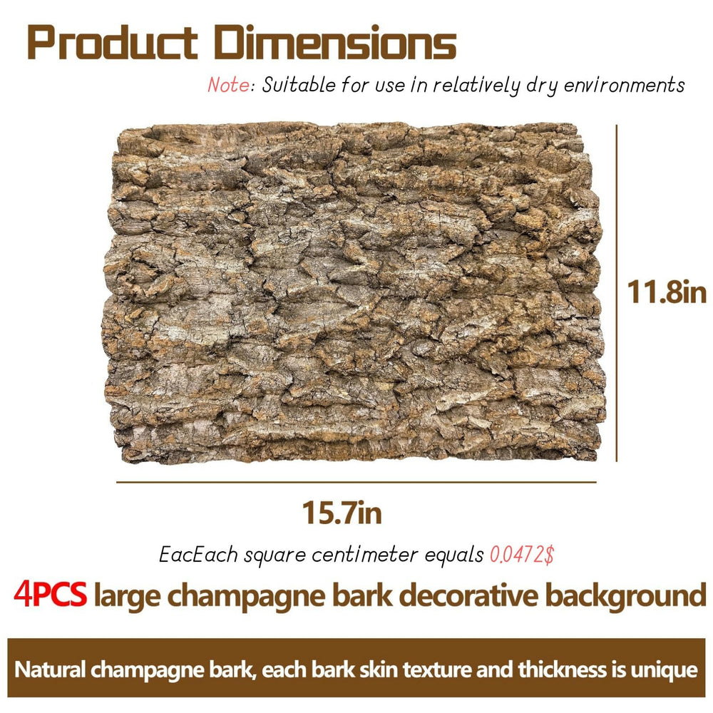 Hamiledyi natural cork bark climbing mats provide textured grip for enrichment