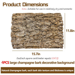 Hamiledyi natural cork bark climbing mats provide textured grip for enrichment