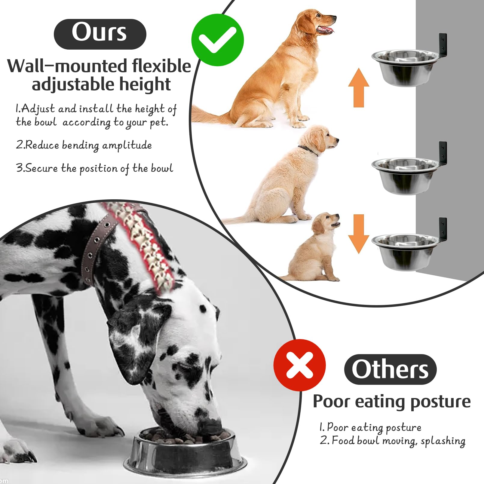 Hamiledyi elevated feeding height reduces neck strain for pets