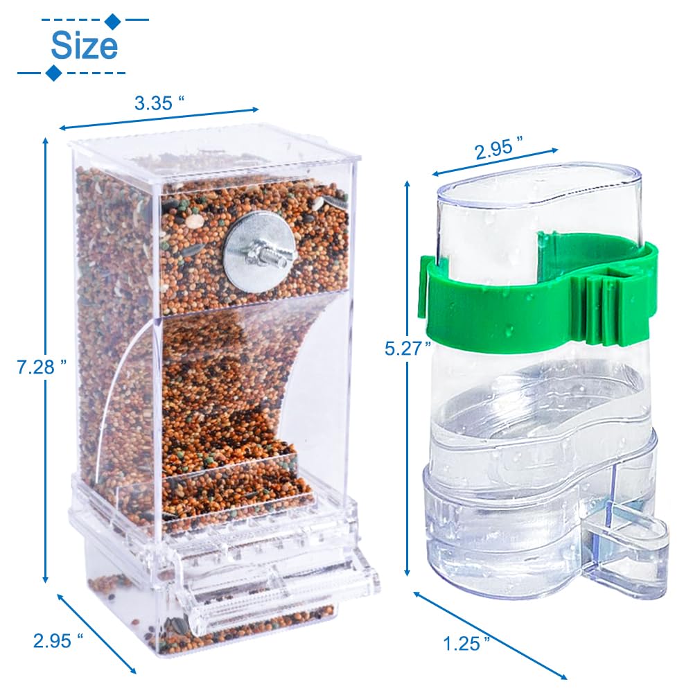 Hamiledyi Parrot feeder bottom tray helps collect shells and debris.