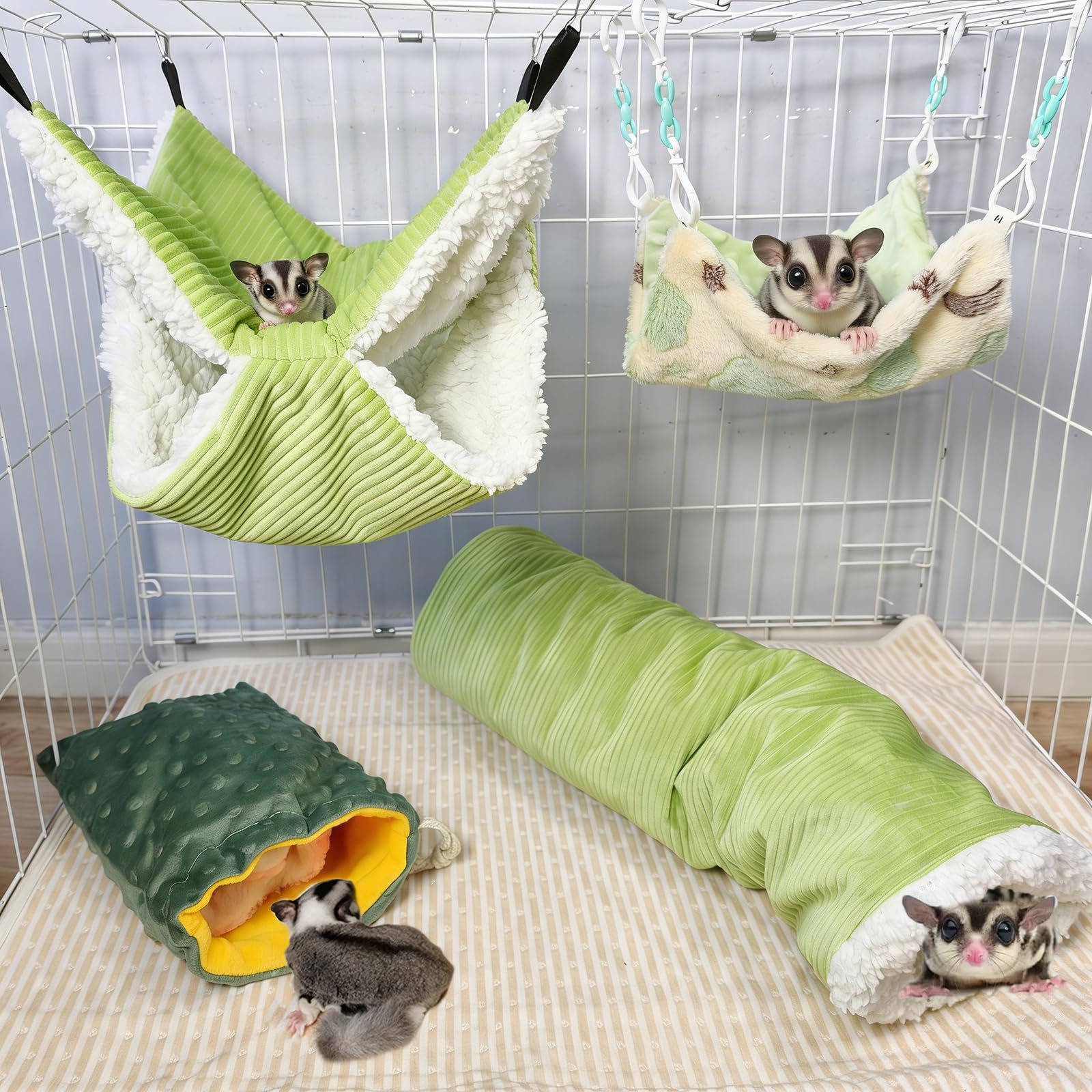 Hamiledyi pet cage accessories pack creates versatile habitat options.