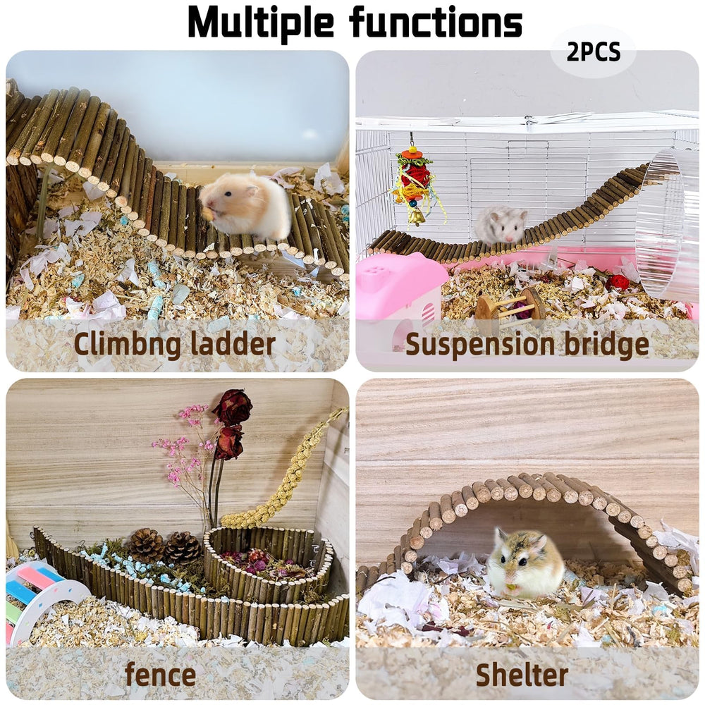 Hamiledyi pet climbing bridge for various species provides enrichment.