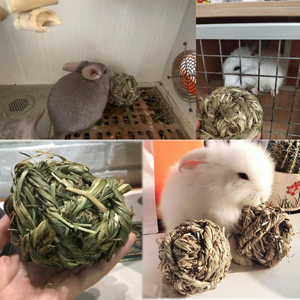 Hamiledyi rabbit chew ball with deep base supports burrowing play.