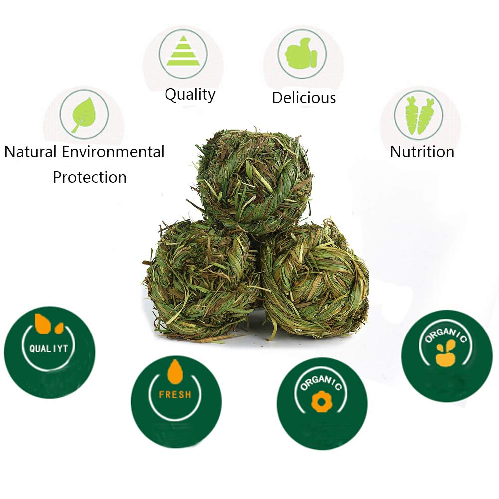 Hamiledyi rabbit chew ball promotes gentle dental wear and chewing.