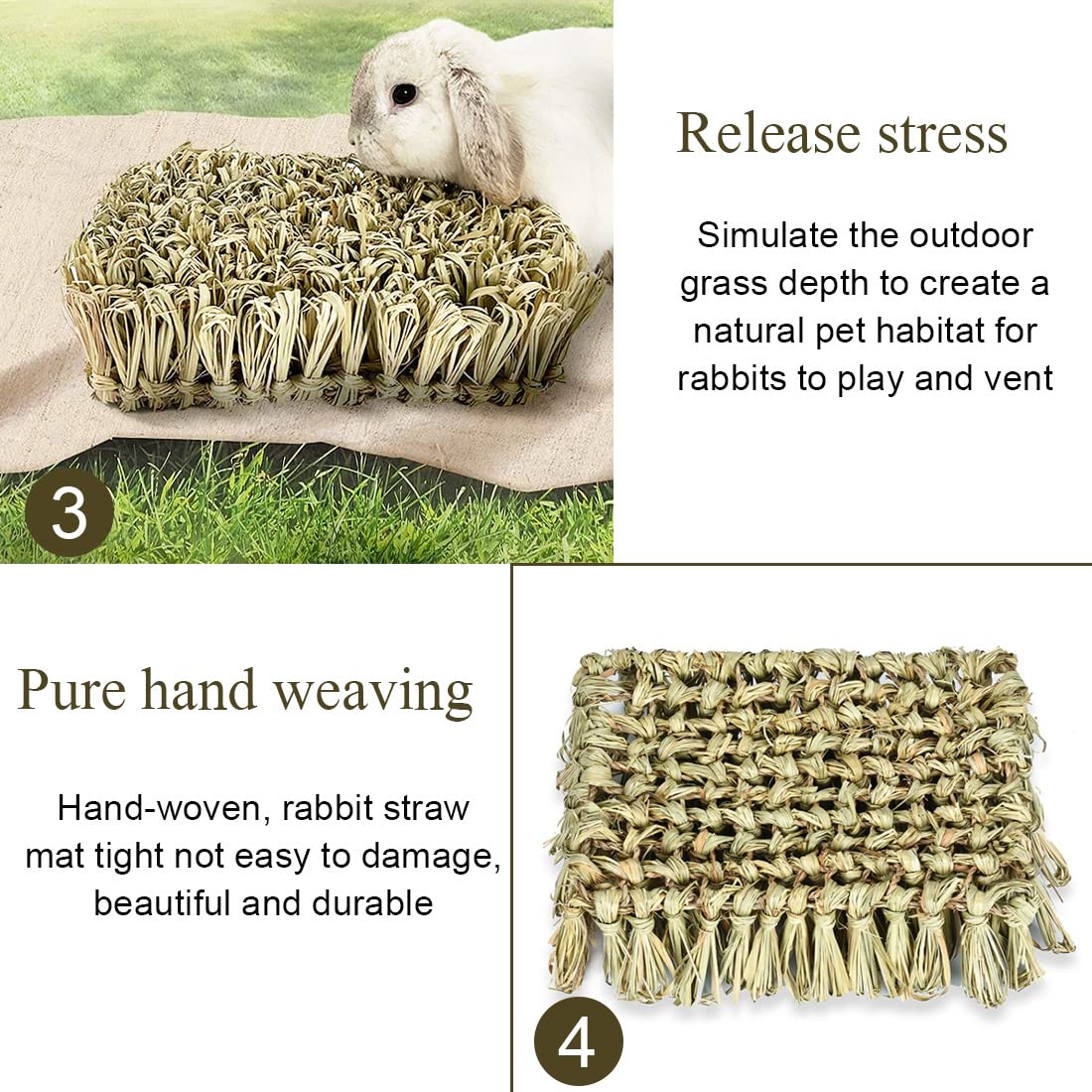 Hamiledyi rabbit grass bed stress-relief toy in a cozy setup.