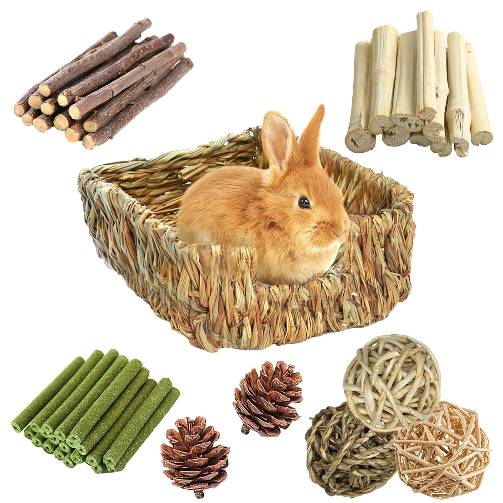 Hamiledyi rabbit grass bed offers a natural resting spot for rabbits