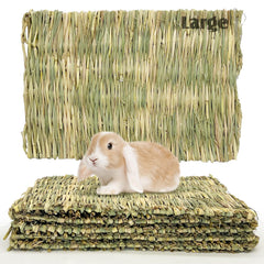 Hamiledyi rabbit grass mat, large 15.75x11, comfortable resting surface for small pets.