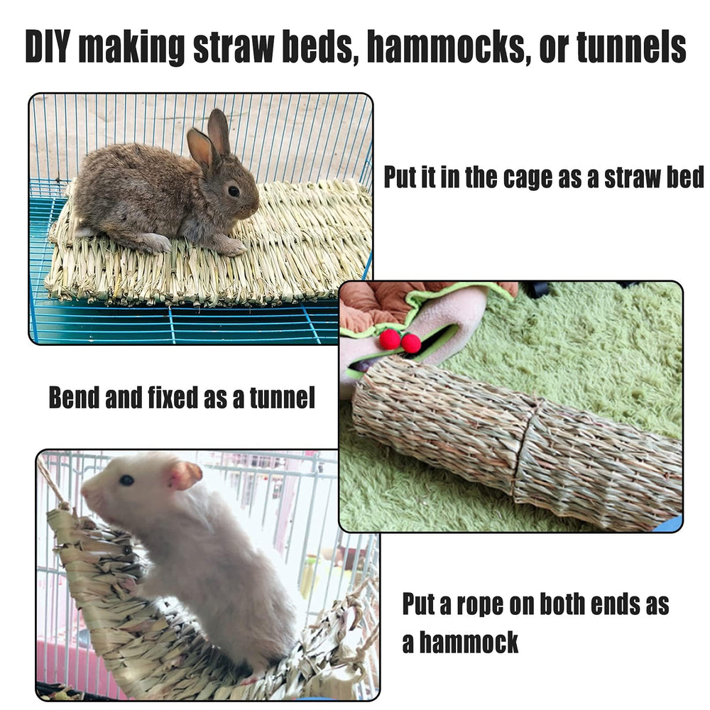 Hamiledyi grass mat arranged as a tunnel for exploration and play.