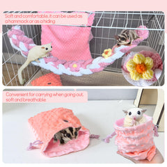 Hamiledyi rat climbing rope toy encourages exercise and climbing for active rodents.