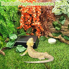 Hamiledyi biomimetic plant with suction cups securely attaches to tank walls.