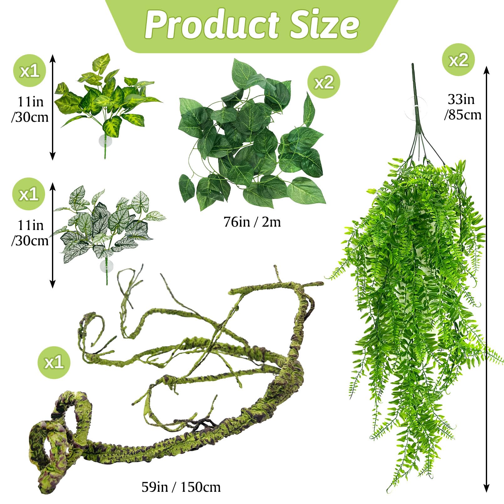 Hamiledyi bendable jungle vine 59in offers flexible climbing routes and secure placement.