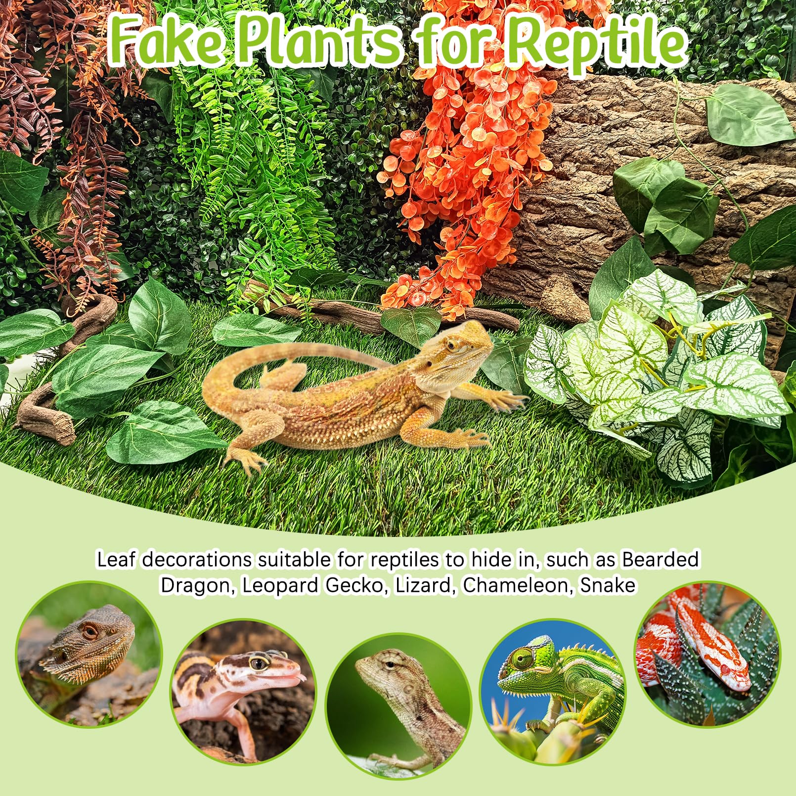 Hamiledyi terrarium decor is easy to install and clean.