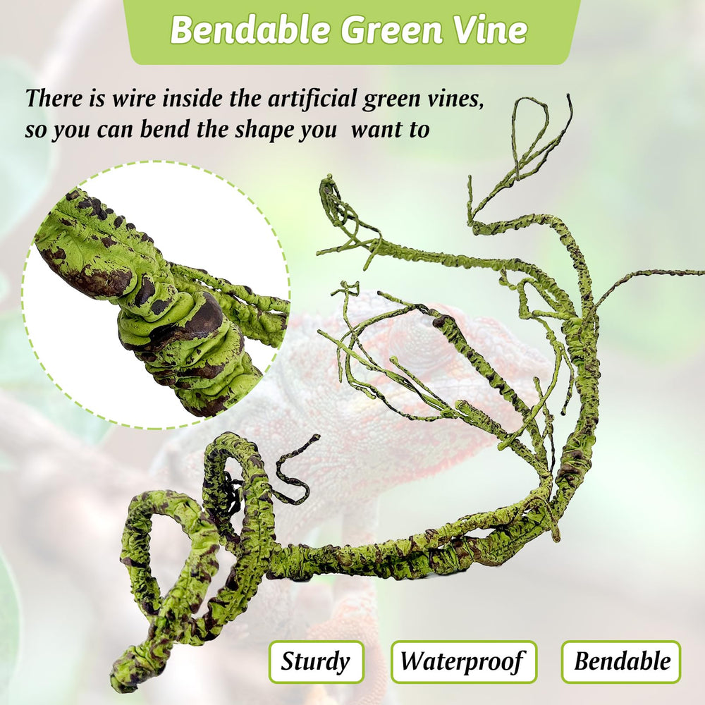 Hamiledyi terrarium decor with suction cups allows quick, damage-free positioning.