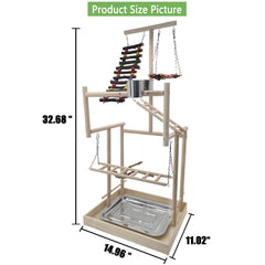 Hamiledyi natural habitat simulation encourages exercise and exploration for birds.