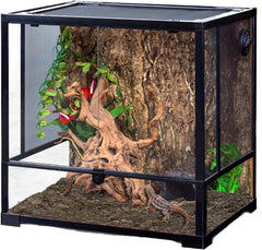 Hamiledyi terrarium decor background board enhances display with earthy tones