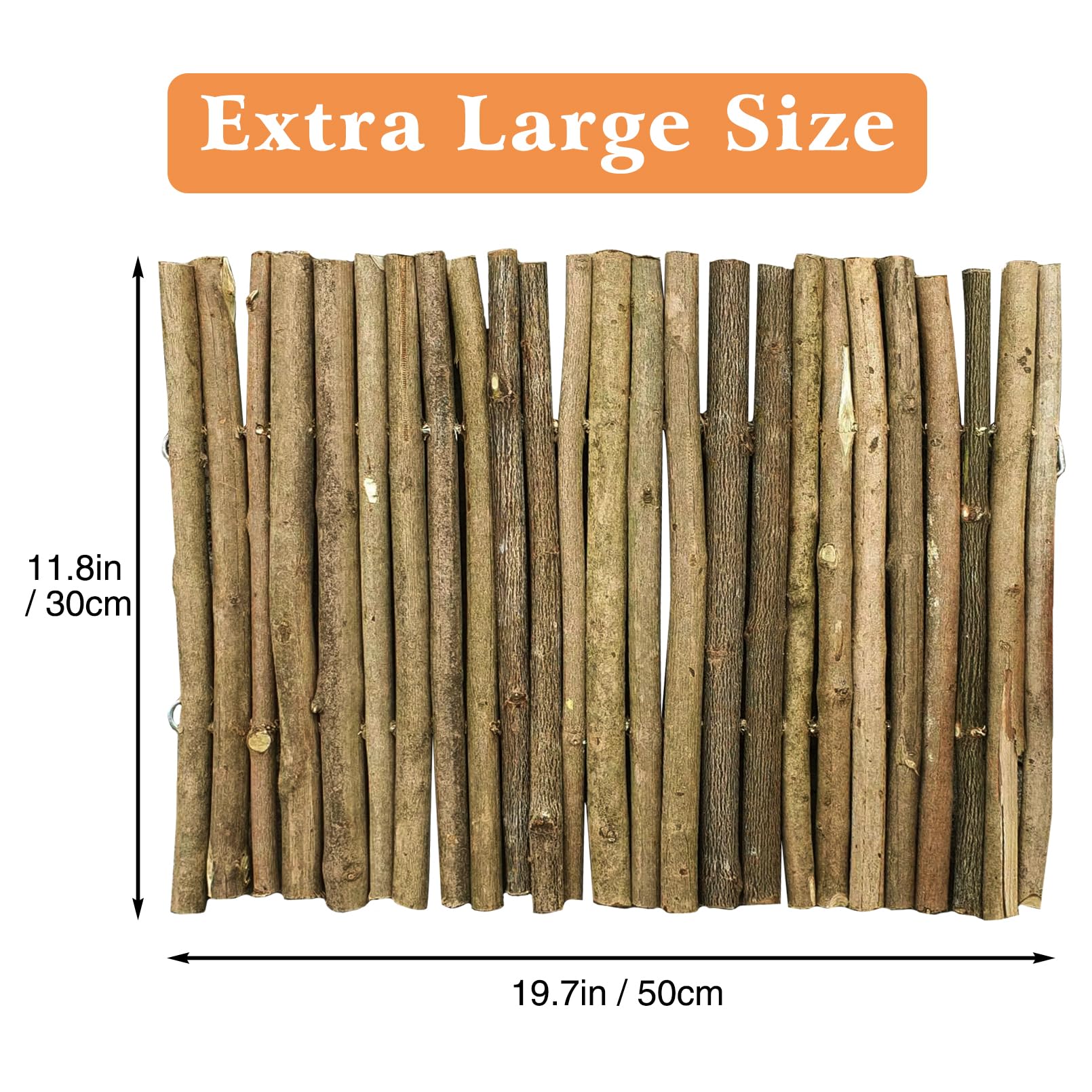 Hamiledyi wooden tunnel for reptiles offers privacy nook and chews-friendly surface.
