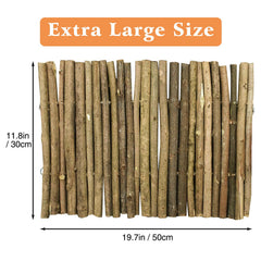 Hamiledyi wooden tunnel for reptiles offers privacy nook and chews-friendly surface.