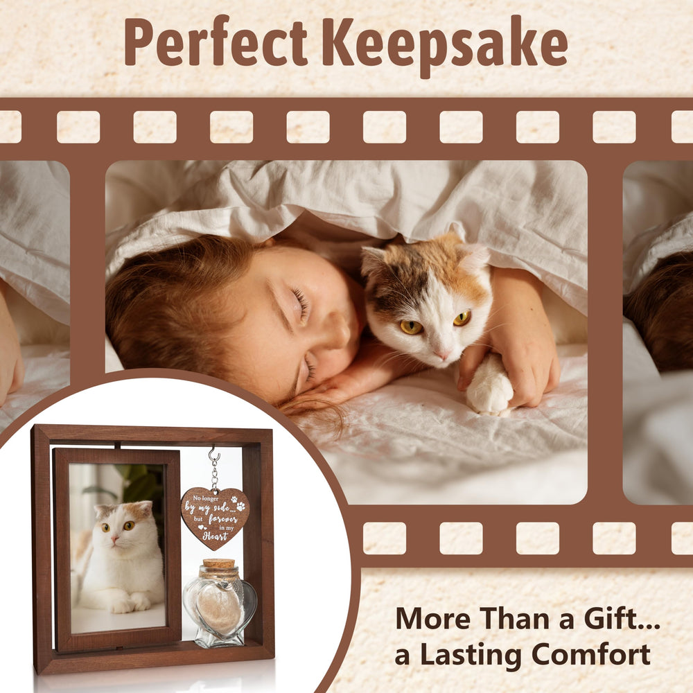 HAMUIERS cat memorial frame ready-to-use kit for quick setup.