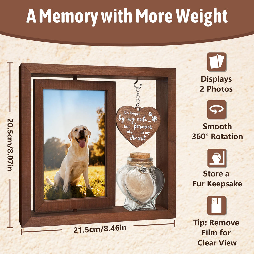 HAMUIERS double-sided memorial display highlights memories from two angles.