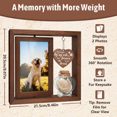HAMUIERS double-sided memorial display highlights memories from two angles.