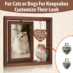 HAMUIERS hair keepsake jar preserves fur as a tangible memory.
