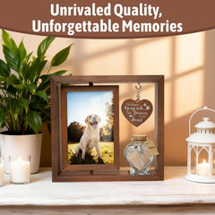 HAMUIERS solid wood frame provides a durable, elegant remembrance centerpiece.