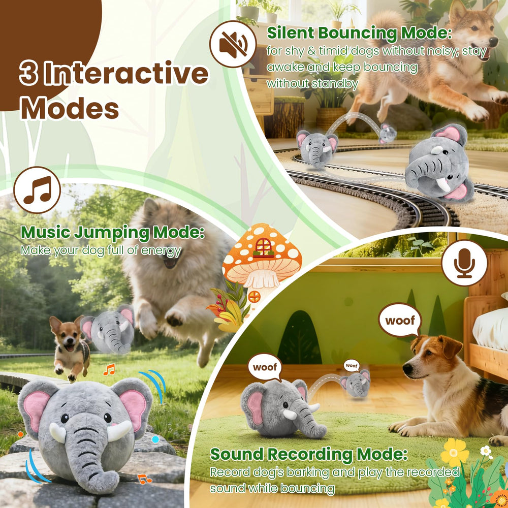 Hanarook Elephant Toy with music jumping mode for engaging play.