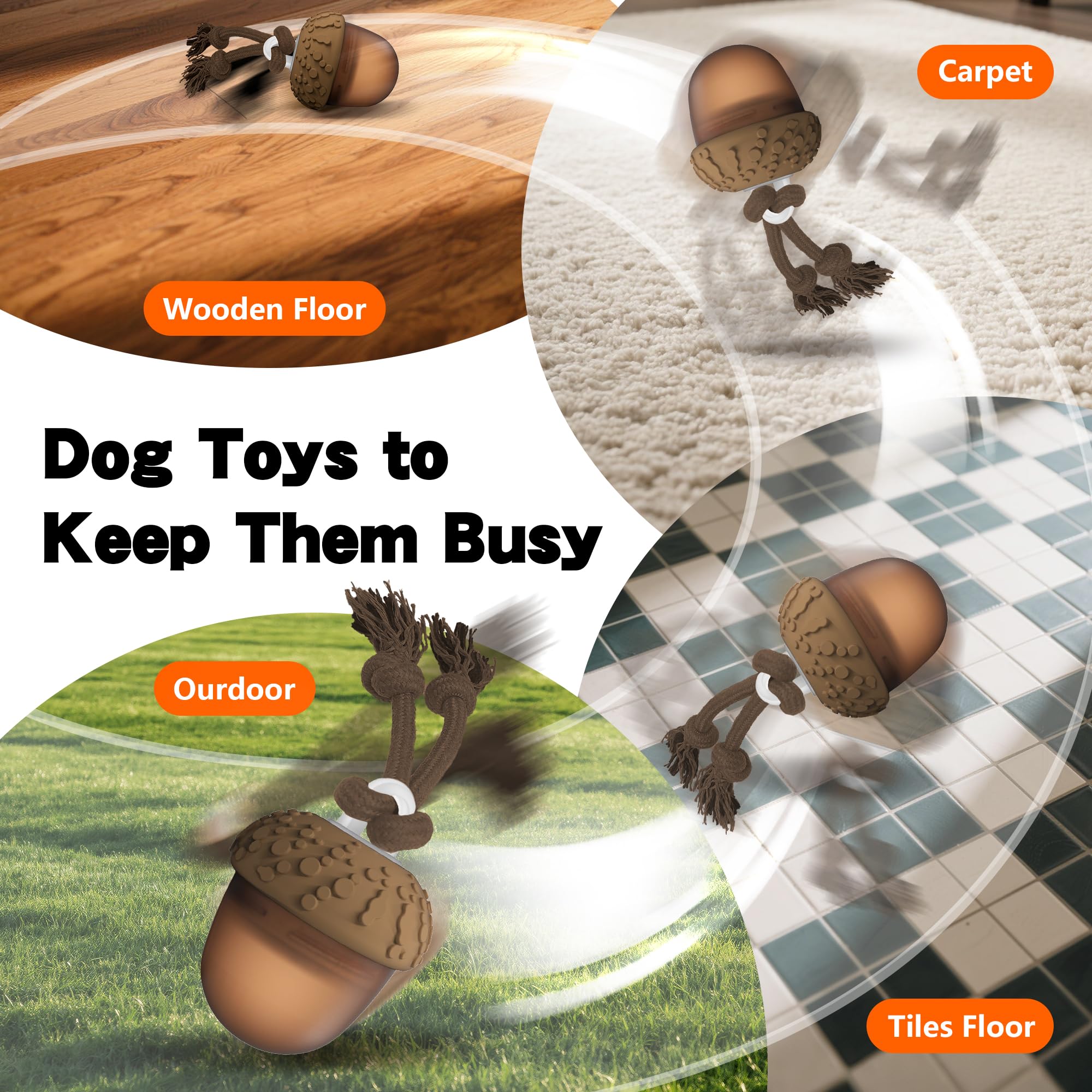 Hanarook ball rolls indoors and outdoors for versatile play