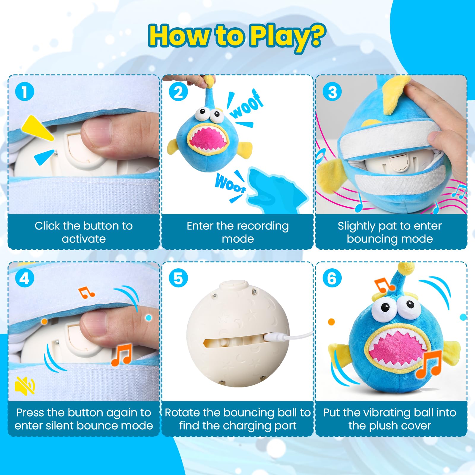 Hanarook Lanternfish removable ball makes cleaning quick and safe.