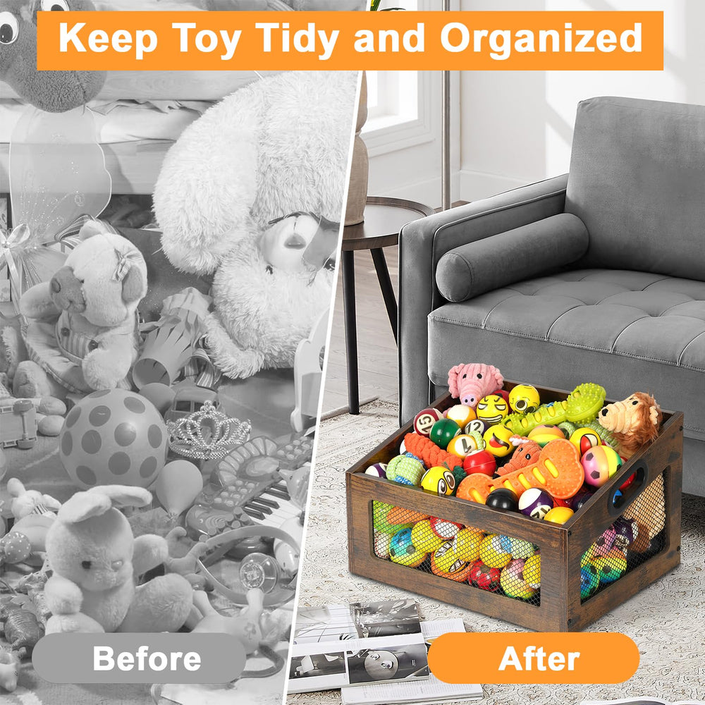handrong storage organizer in modern wood and metal blends with decor.