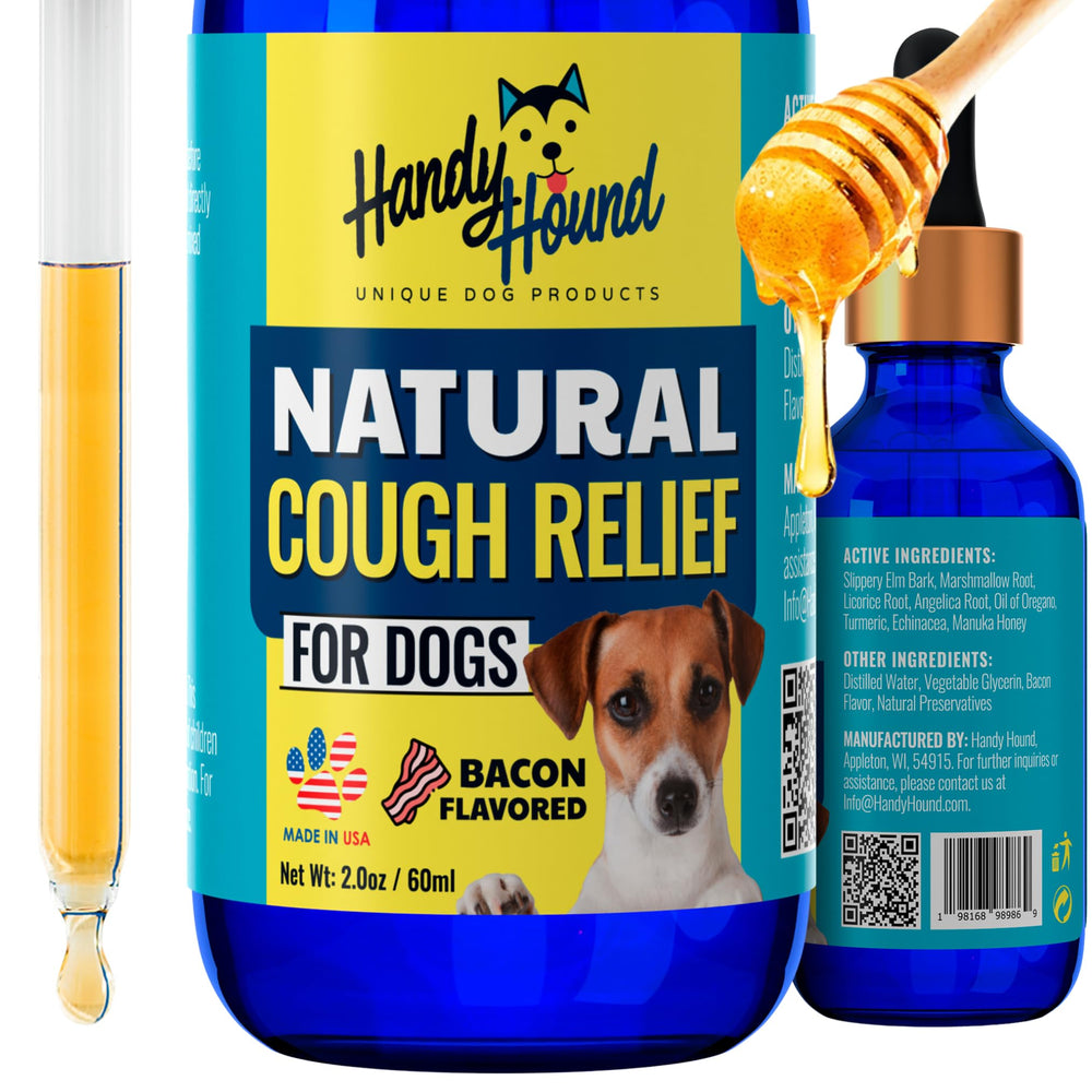 Handy Hound cough medicine bottle for kennel cough relief in dogs