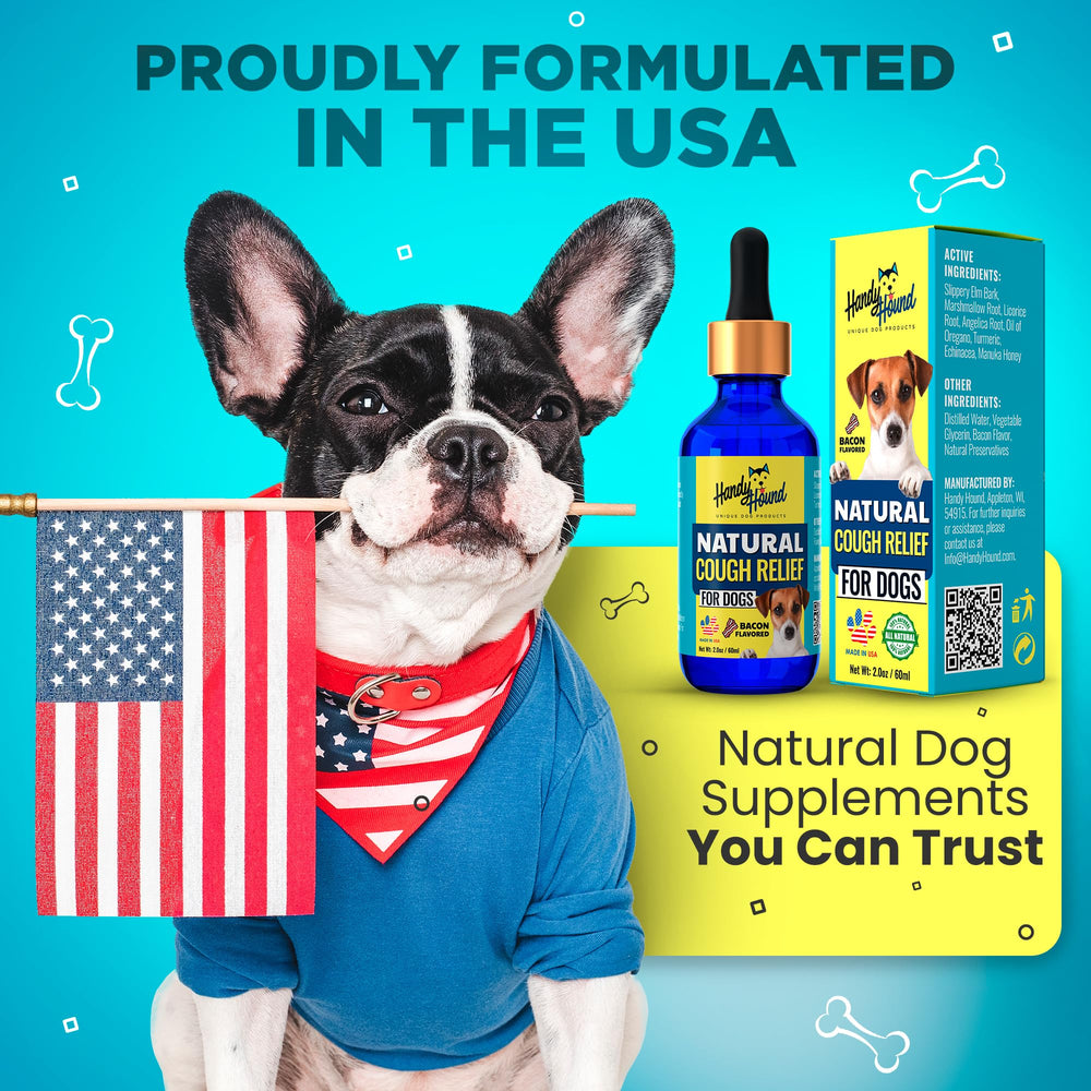 Handy Hound USA-made label signaling domestic production quality