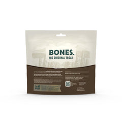 Hank and Roy beef marrow bone for dogs close-up highlighting dense texture.