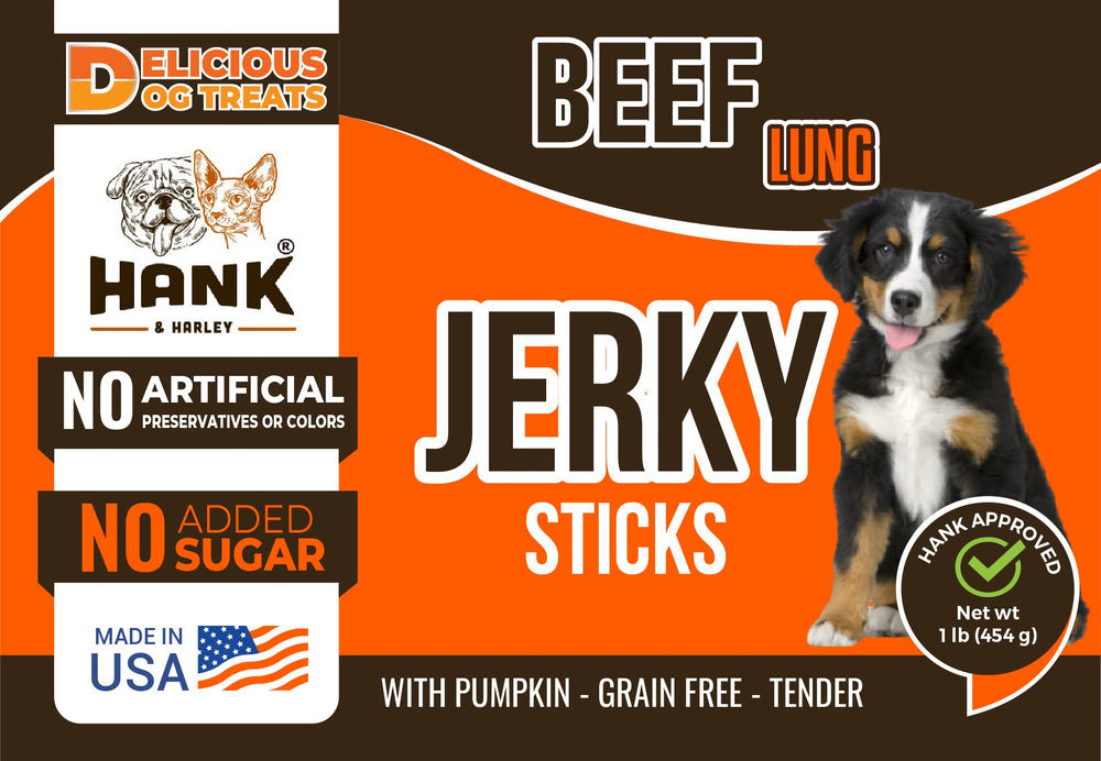 Hank & Harley dog enjoying the sticks during a sniff-and-chew moment