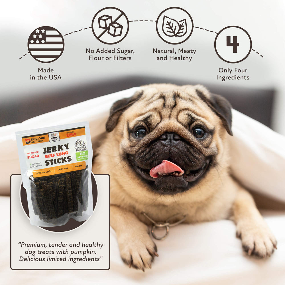 Hank & Harley four-ingredient formula for finicky pets highlighted on the label USA-made