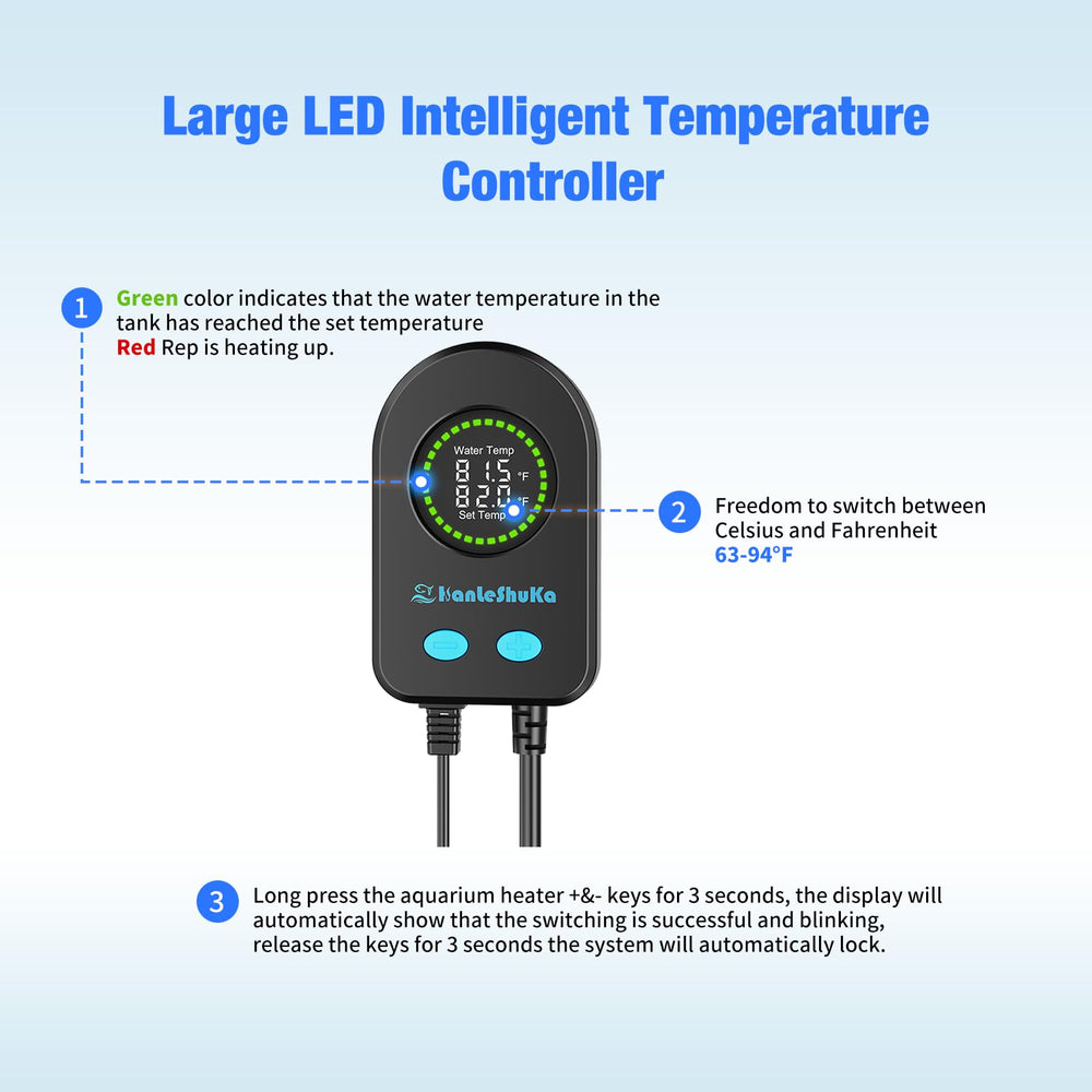 HANLESHUKA 3-in-1 safety features including dry-burn and overheat protection