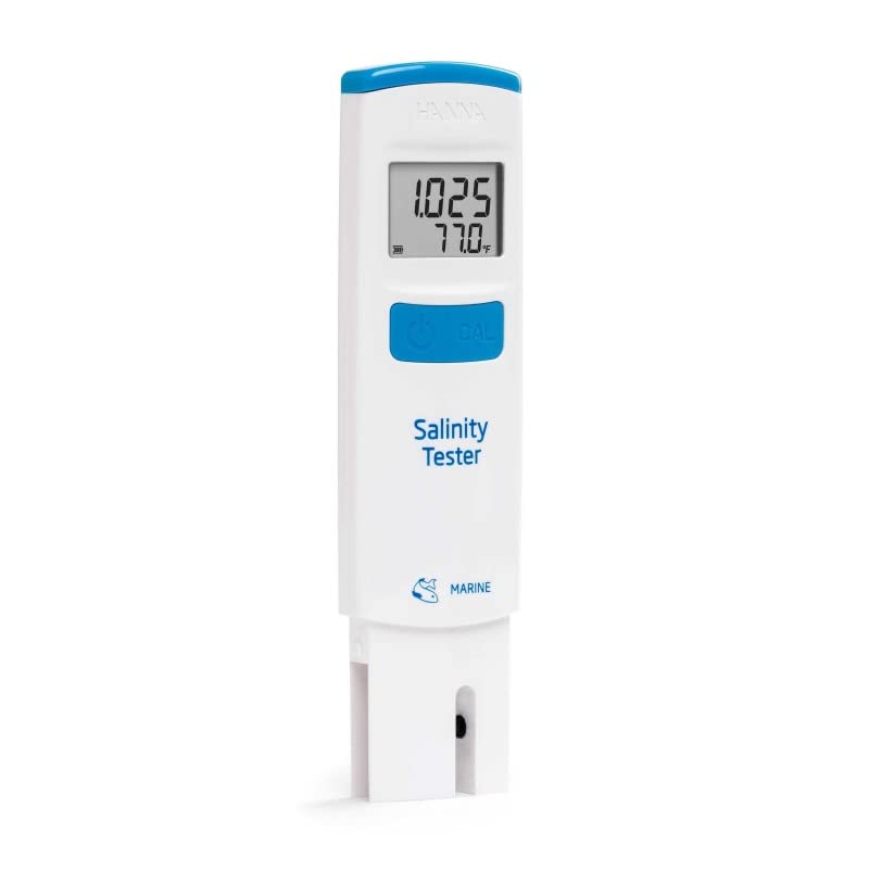 Hanna HI98319 with solutions kit ready for field salinity testing.