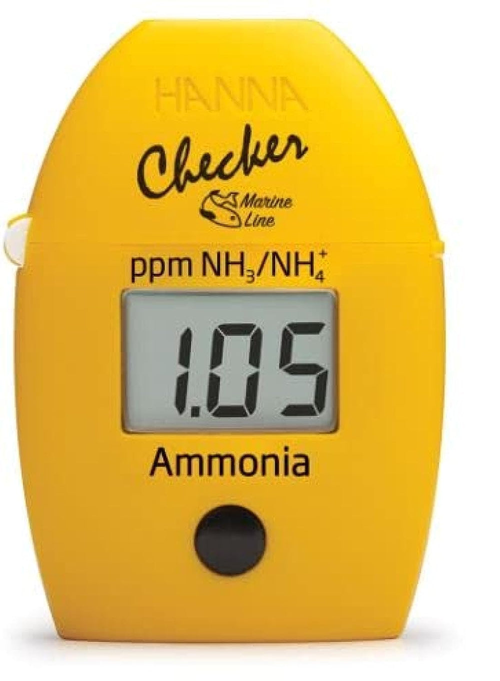 Hanna Marine Ammonia Checker HI784 display for quick, accurate ammonia readings in saltwater aquariums