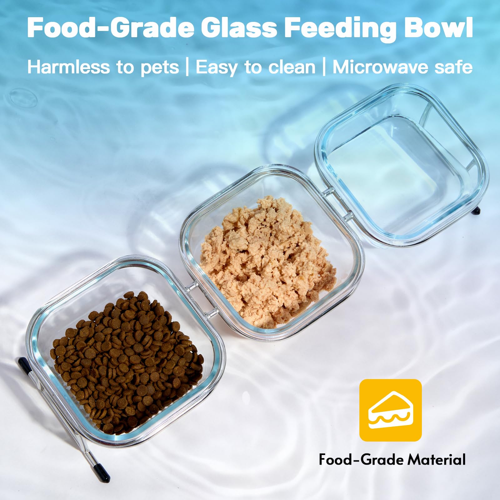 Hannadepot anti-slip feet keep bowls steady during meals.