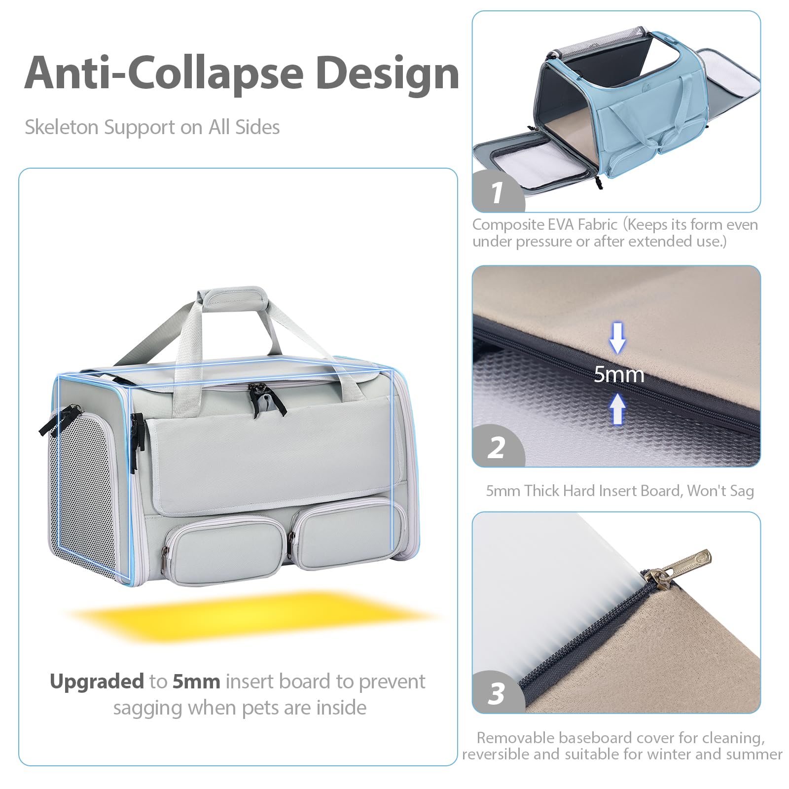 Hannadepot escape-proof-zippers-safety-buckle keep pet secure during movement