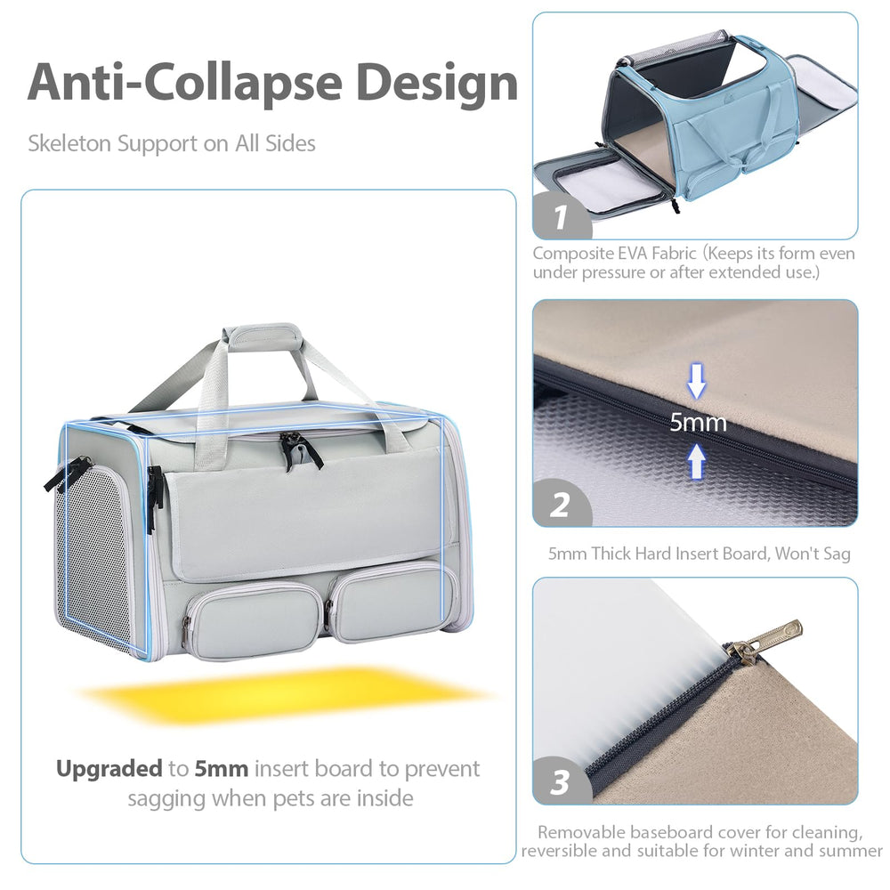 Hannadepot escape-proof-zippers-safety-buckle keep pet secure during movement