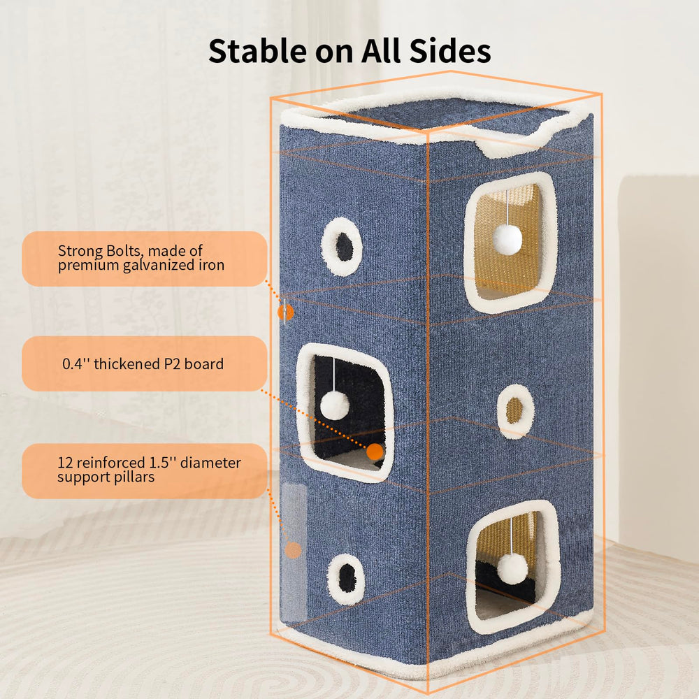 Hannadepot cat house scratch pad — furniture-protecting scratching surface.