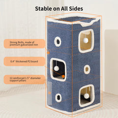 Hannadepot cat house scratch pad — furniture-protecting scratching surface.