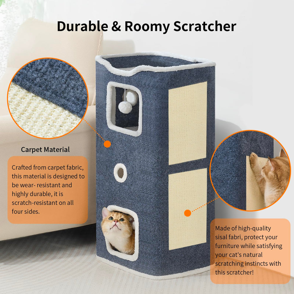 Hannadepot cat house top perch — elevated lounge for observing.