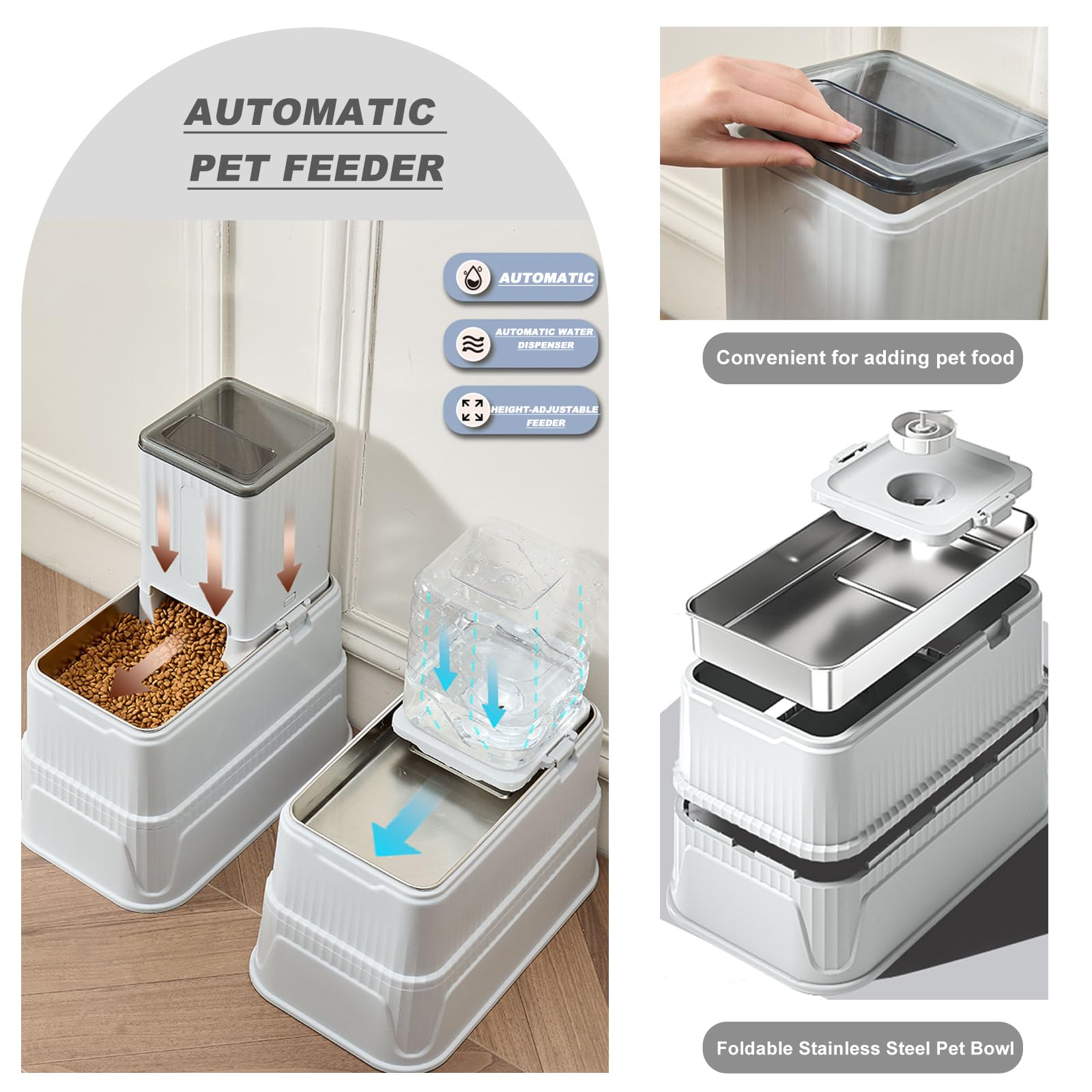 Hanzoto foldable water dispenser collapses for easy travel storage.
