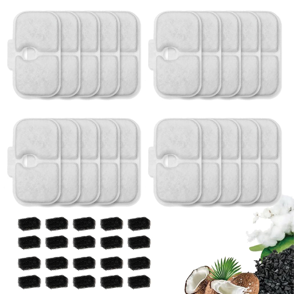 Haodlay 20-pack cat fountain filters for Petlibro, designed to help maintain clean drinking water.